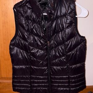 Vero Moda Shiny Black Quilted Vest